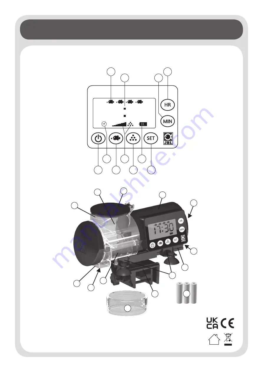 JBL PRO NOVO AUTOFOOD Black Manual Download Page 2