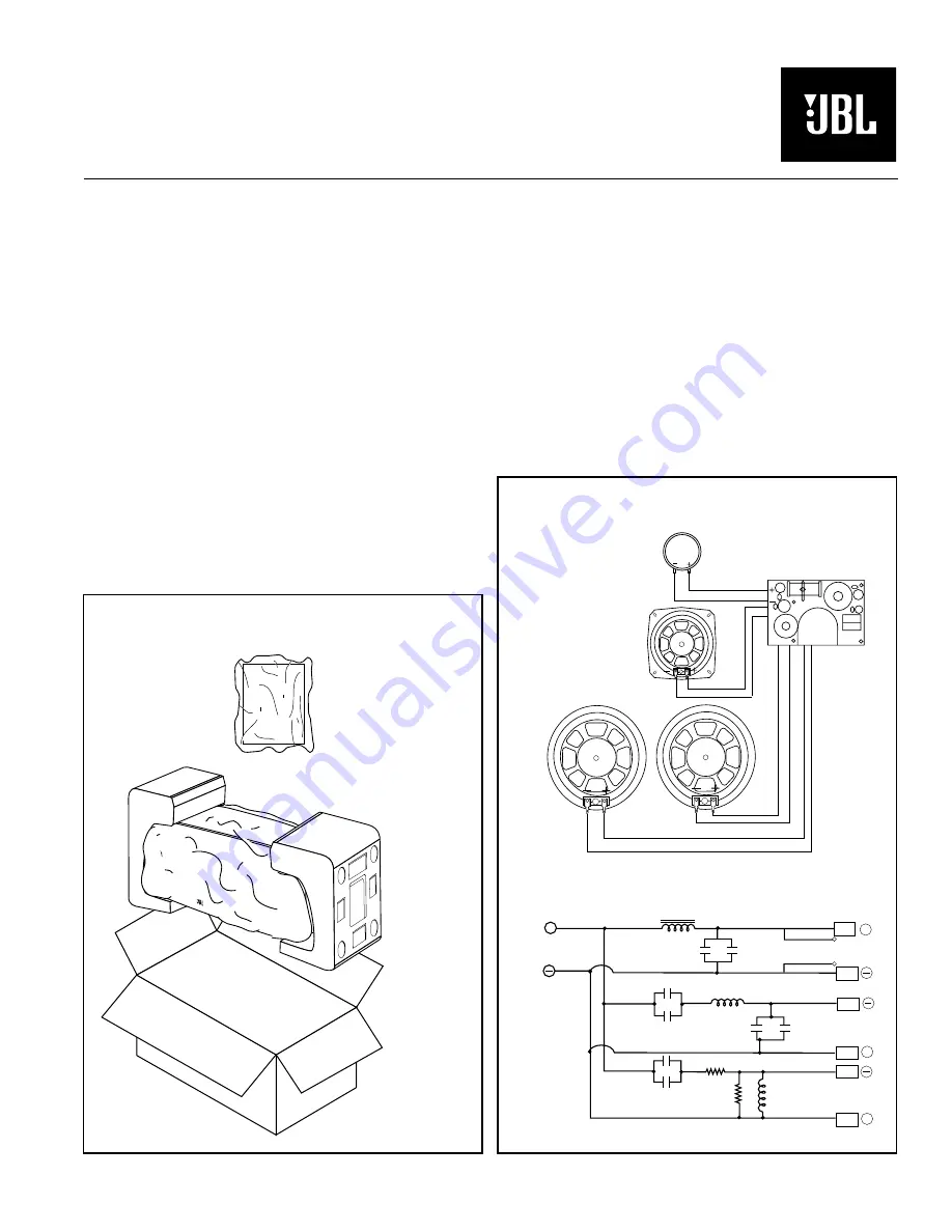 JBL S-Center Studio Series Technical Manual Download Page 1