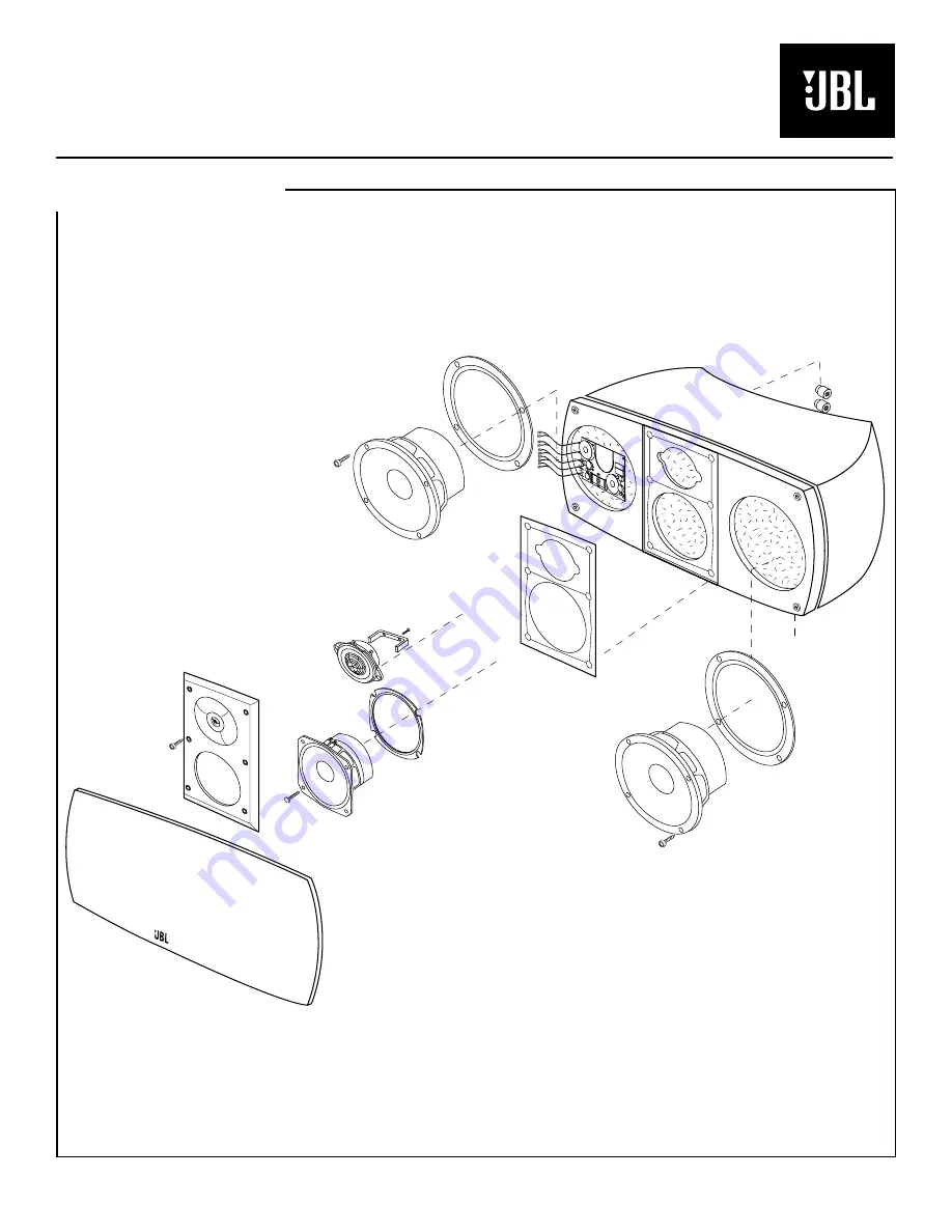 JBL S-Center Studio Series Technical Manual Download Page 2