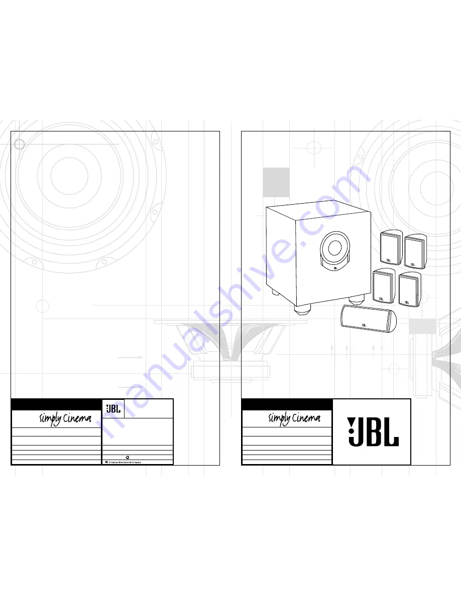 JBL SCS 135 Owner'S Manual Download Page 1