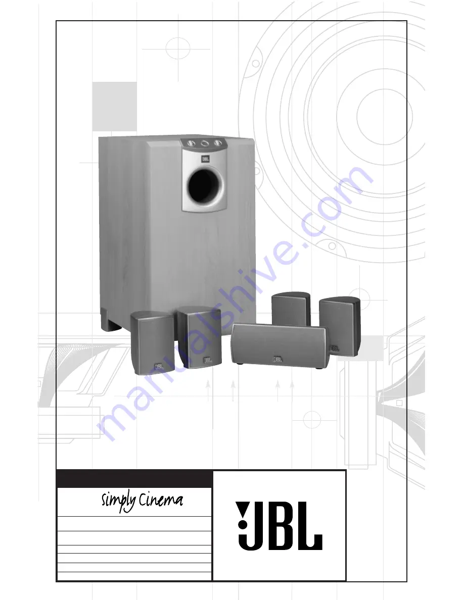 JBL SCS 138 Trio Owner'S Manual Download Page 1