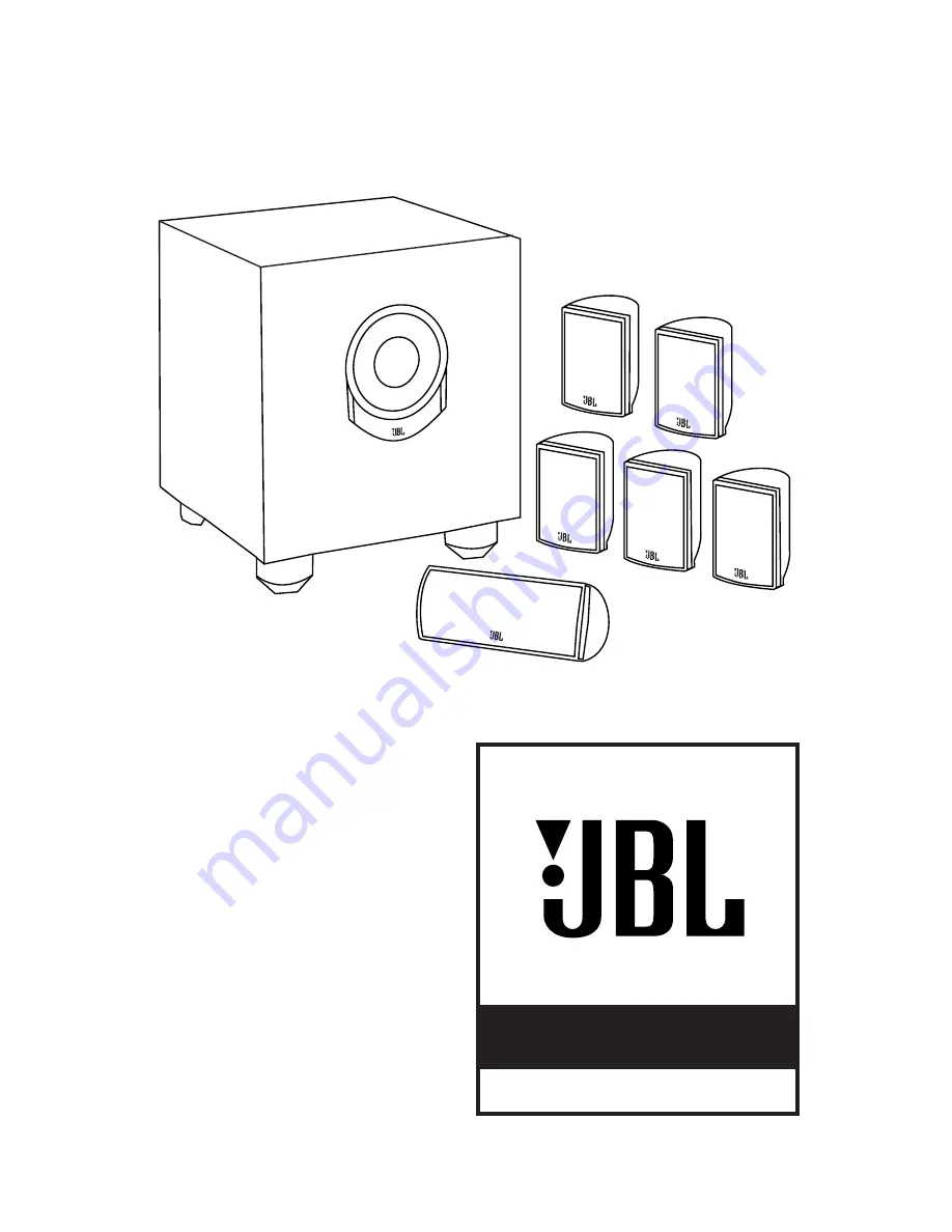 JBL SCS136 Owner'S Manual Download Page 1