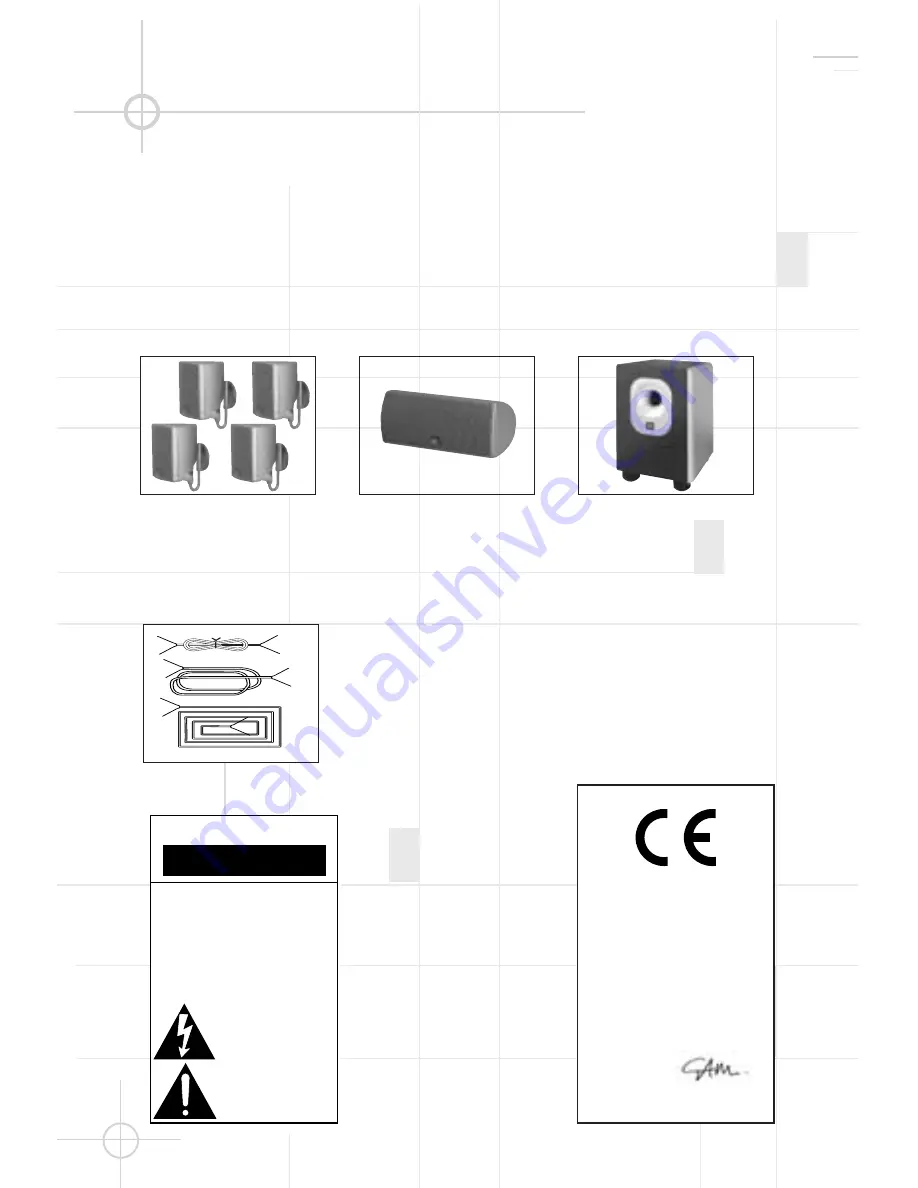 JBL Simply Cinema DSC 1000 Owner'S Manual Download Page 2