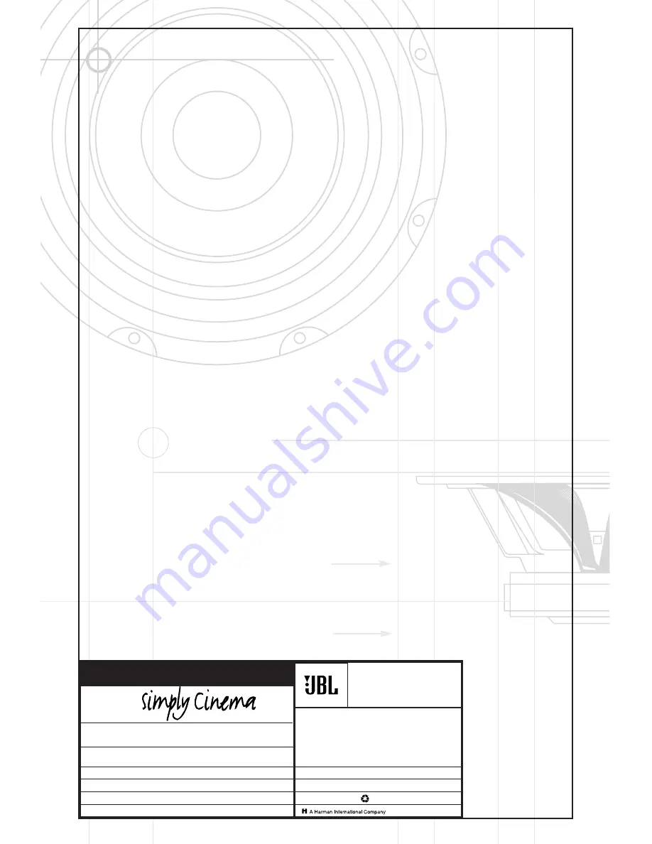 JBL Simply Cinema DSC 1000 Owner'S Manual Download Page 10