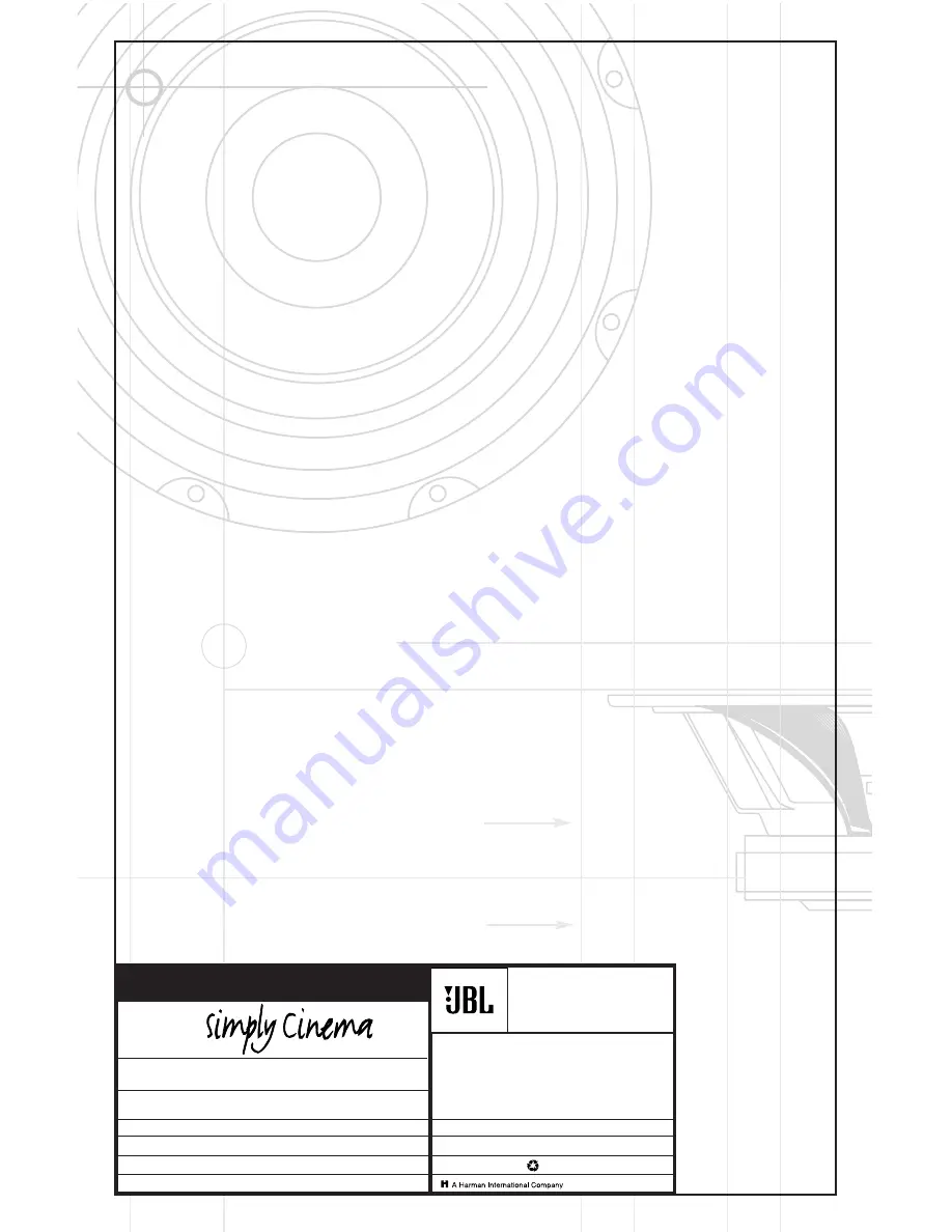 JBL Simply Cinema SCS138 Owner'S Manual Download Page 12