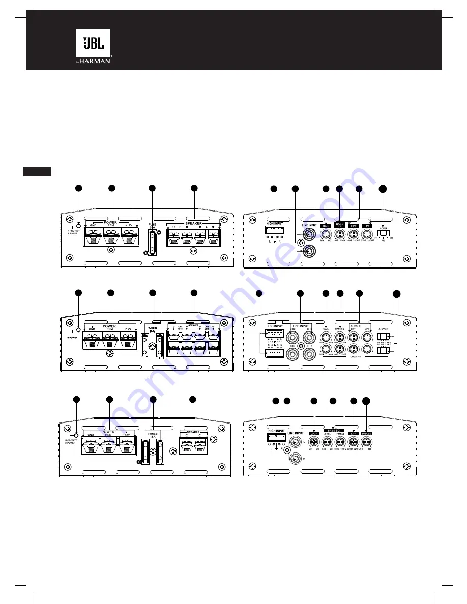 JBL Stage A3001 Owner'S Manual Download Page 6