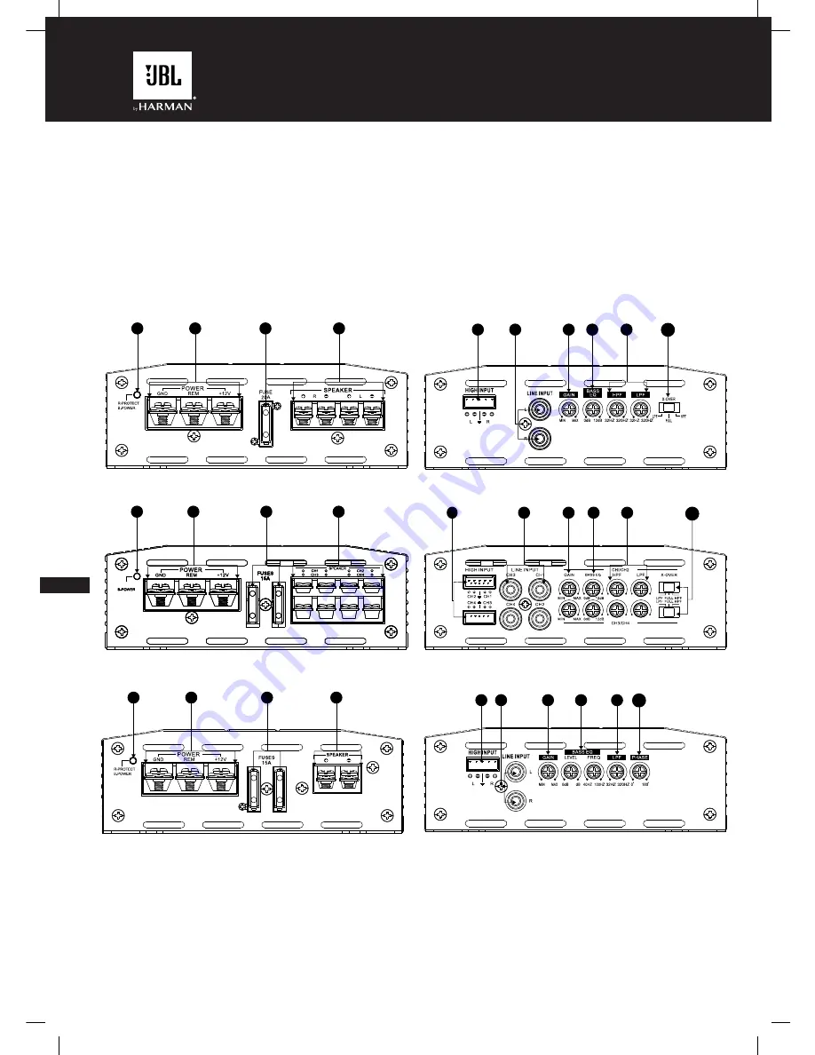 JBL Stage A3001 Owner'S Manual Download Page 38