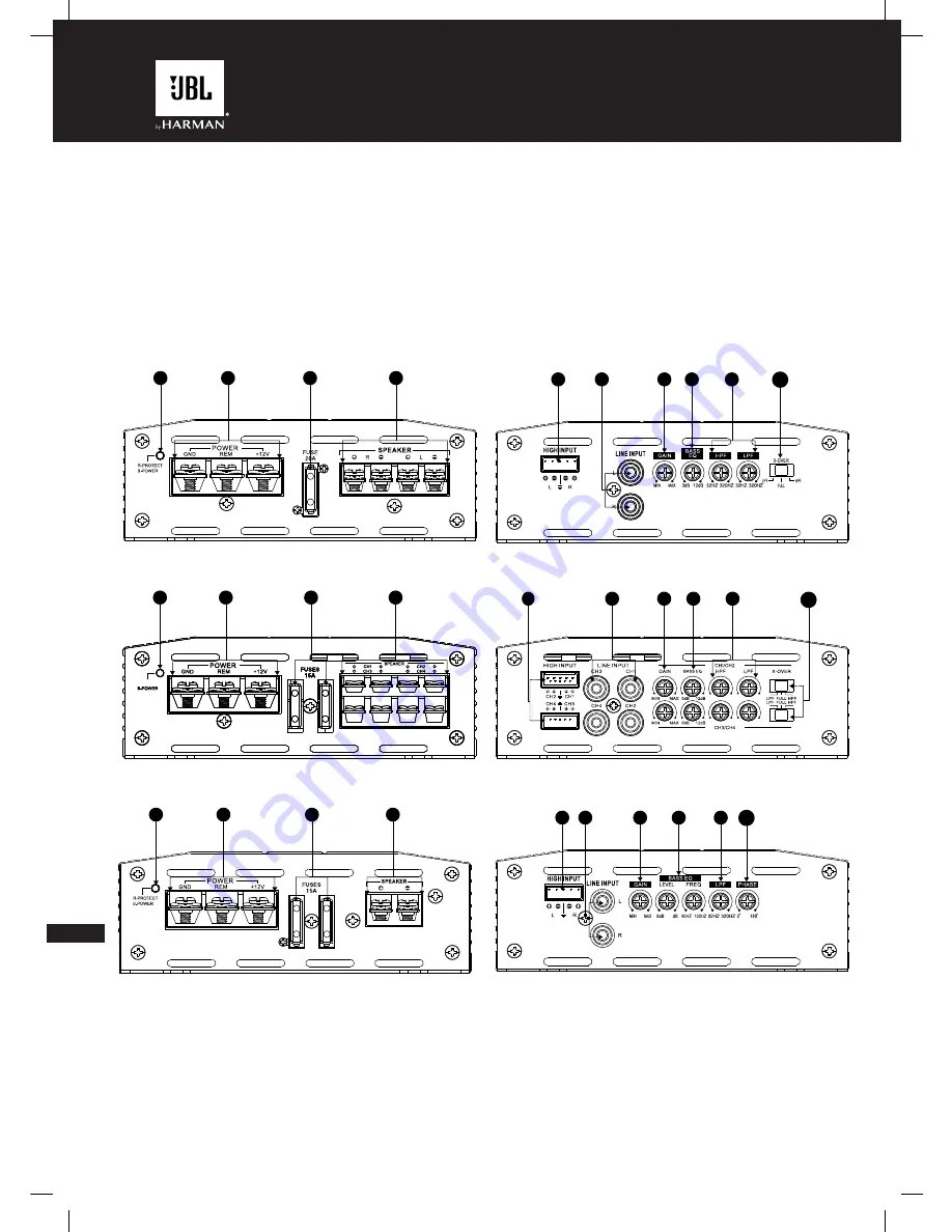 JBL Stage A3001 Скачать руководство пользователя страница 62