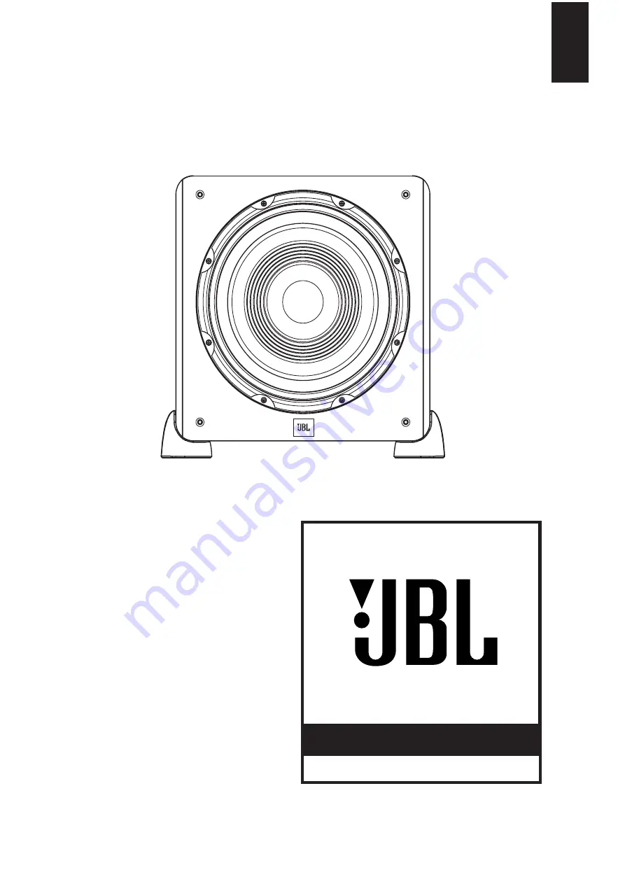 JBL STUDIO L Series Operator'S Manual Download Page 1