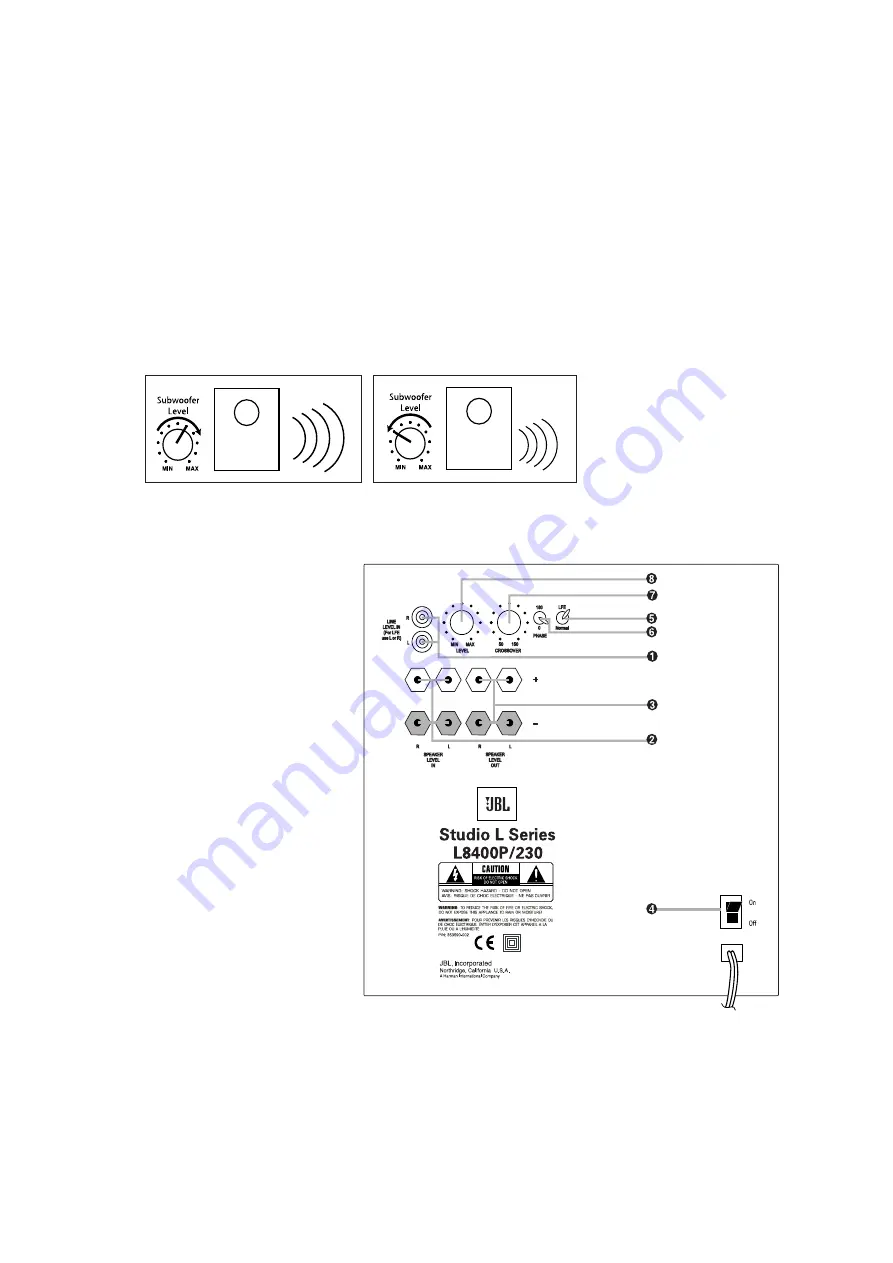 JBL STUDIO L Series Operator'S Manual Download Page 6