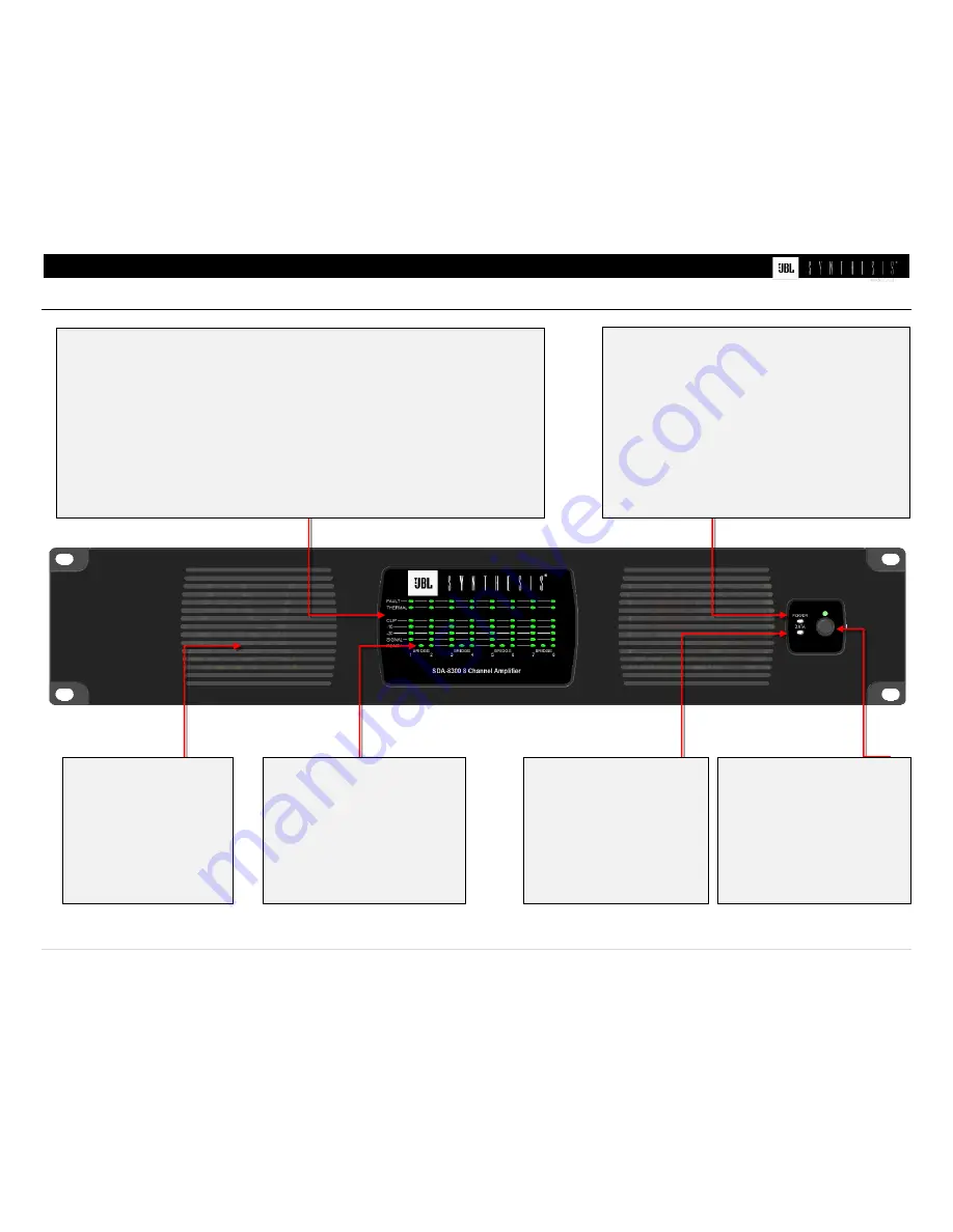 JBL SYNTHESIS SDA4600 Скачать руководство пользователя страница 10