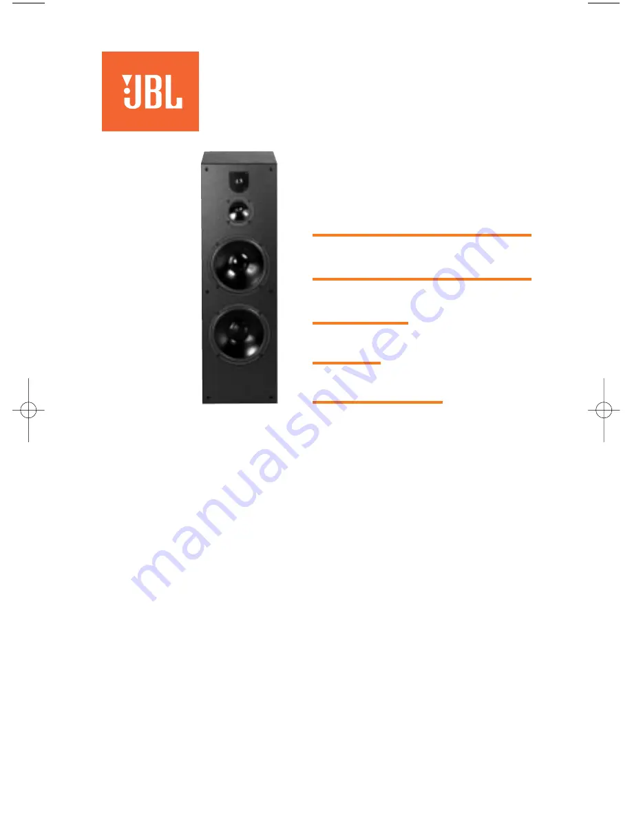 JBL TLX105 Setup Manual Download Page 1