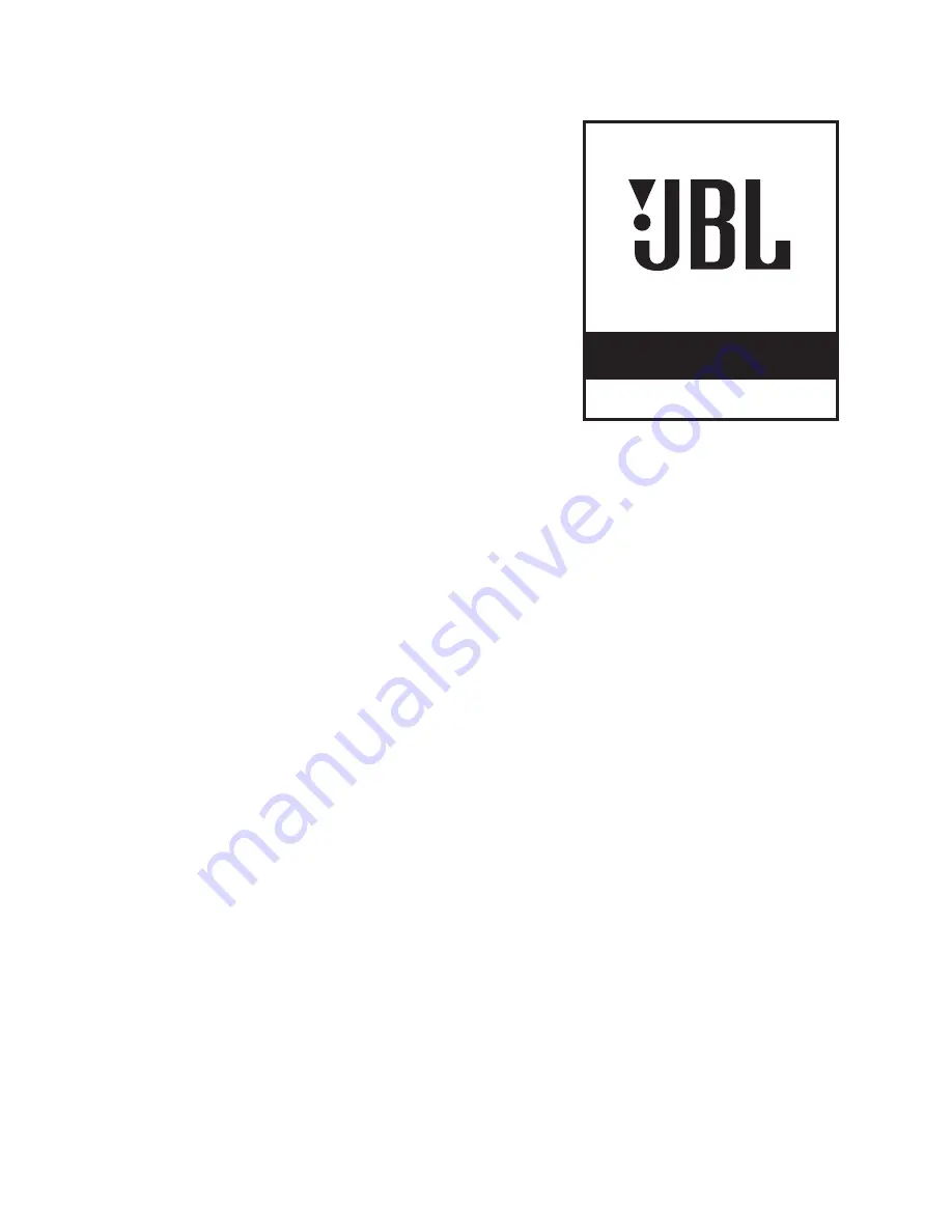 JBL Venue 80 Owner'S Manual Download Page 1