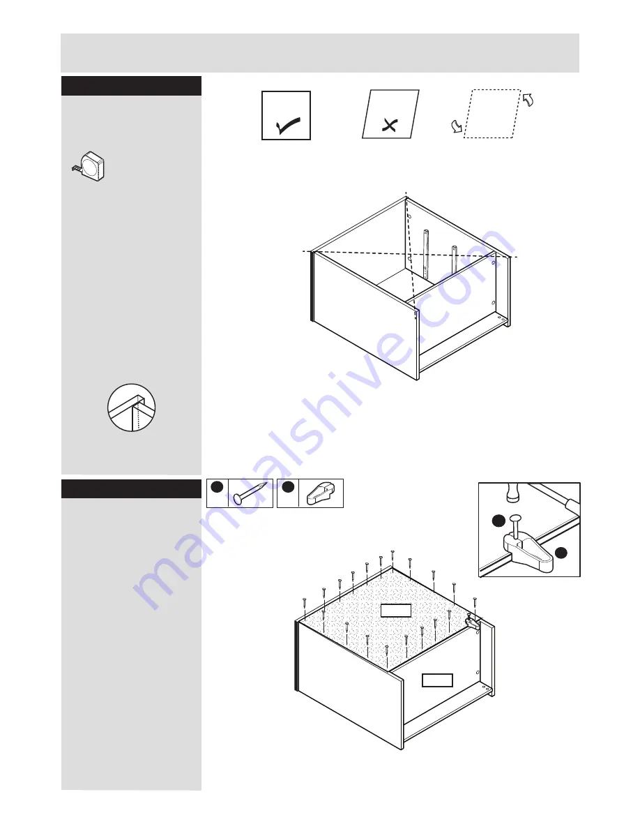 JD Williams OSLO 3 DRAWER Assembly Instructions Manual Download Page 10