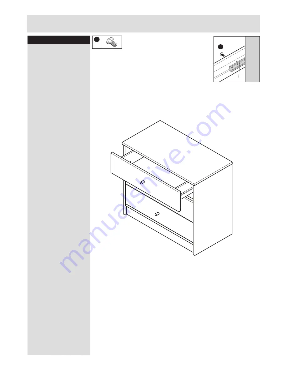 JD Williams OSLO 3 DRAWER Assembly Instructions Manual Download Page 11