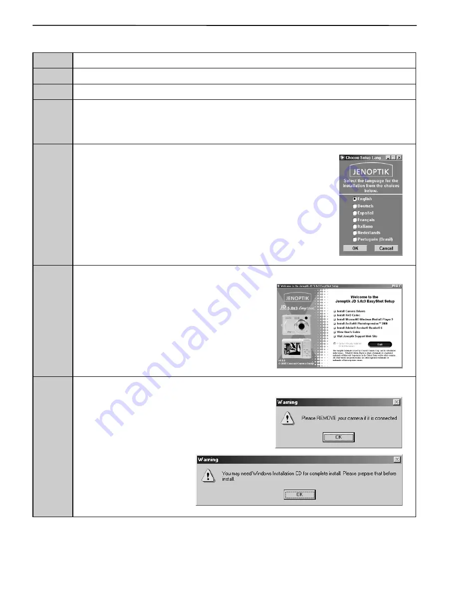 JD easy shot 5.0z3 User Manual Download Page 30