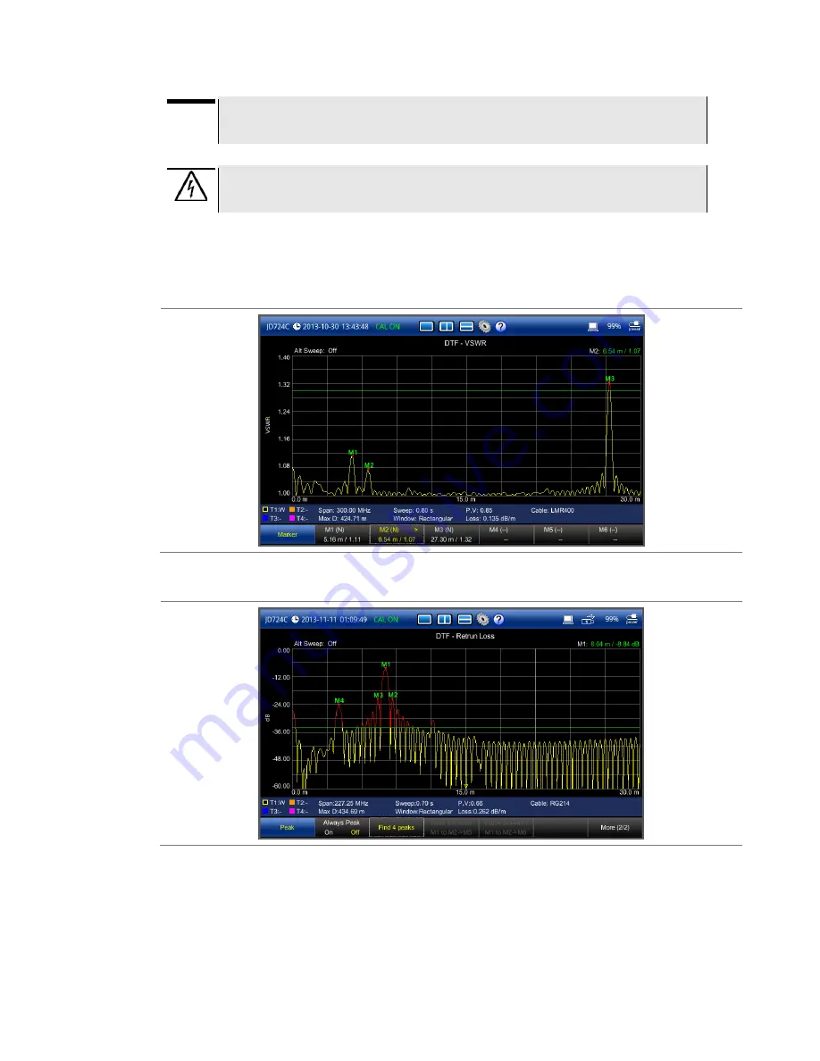 JDS Uniphase CellAdvisor JD720C Series Скачать руководство пользователя страница 60