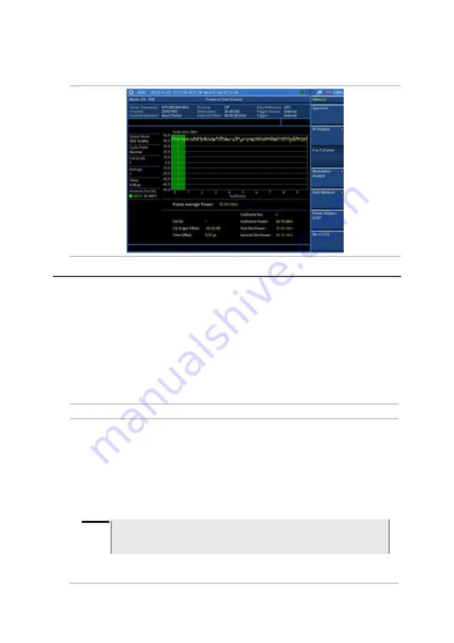 JDS Uniphase CellAdvisor JD780A Series User Manual Download Page 213