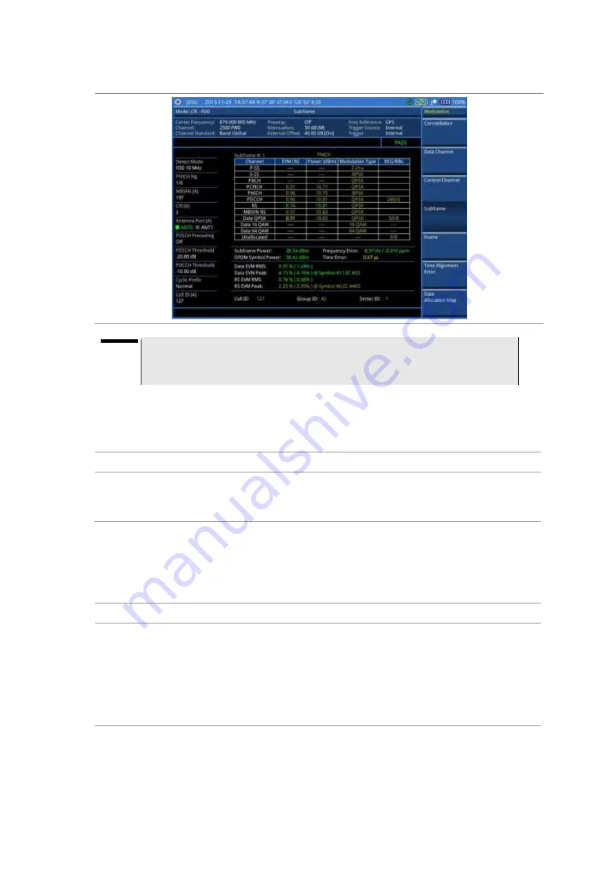 JDS Uniphase CellAdvisor JD780A Series User Manual Download Page 224