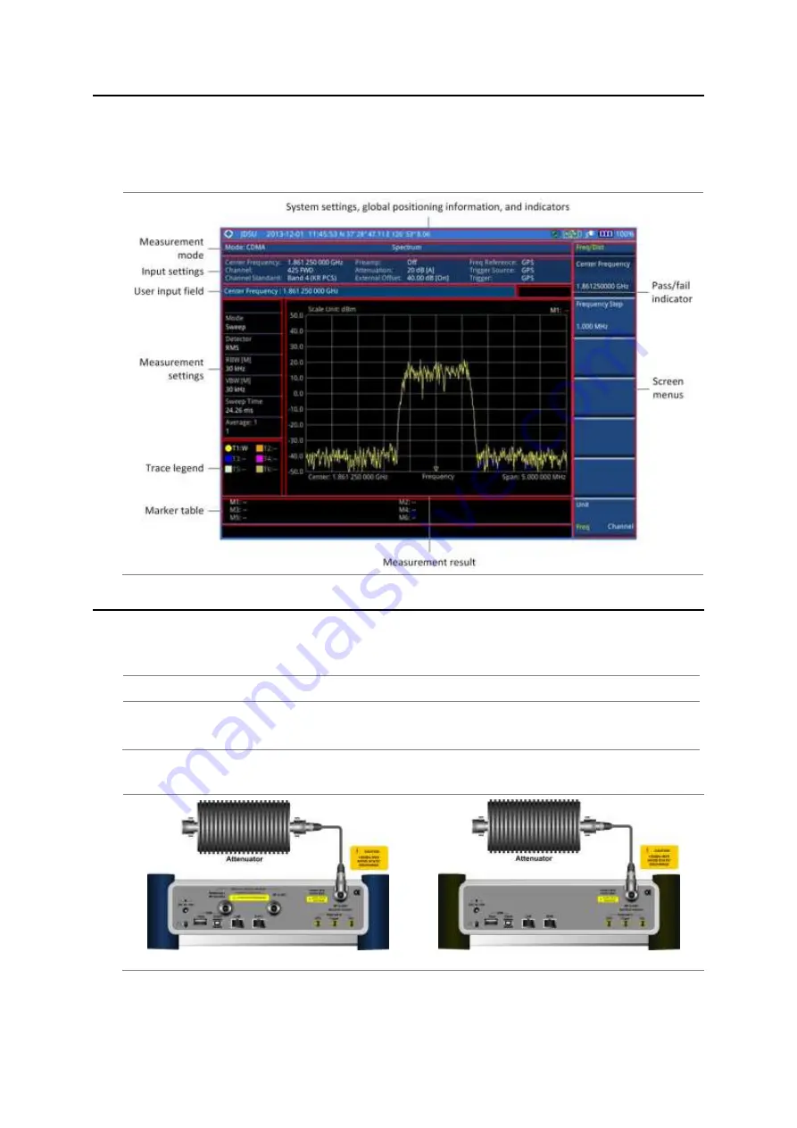 JDS Uniphase CellAdvisor JD780A Series User Manual Download Page 332