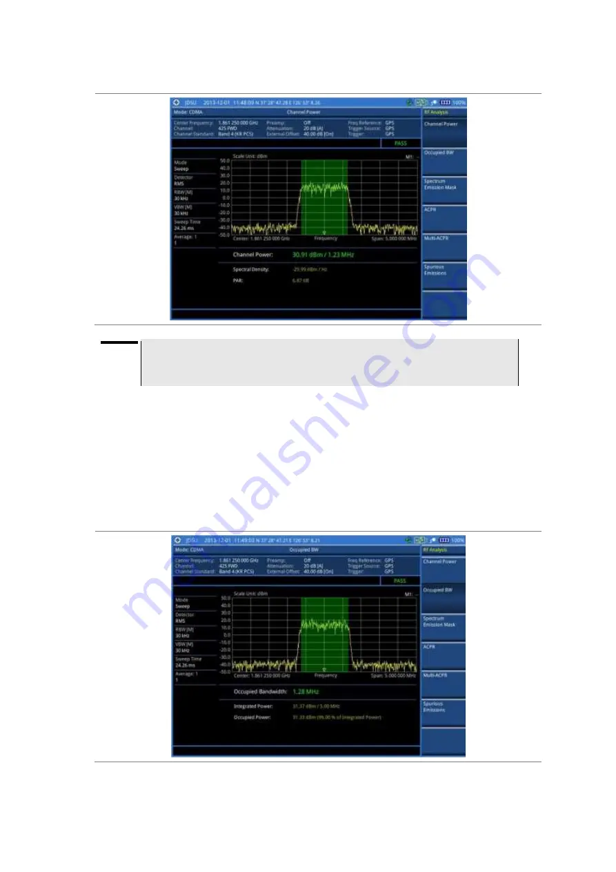 JDS Uniphase CellAdvisor JD780A Series User Manual Download Page 342