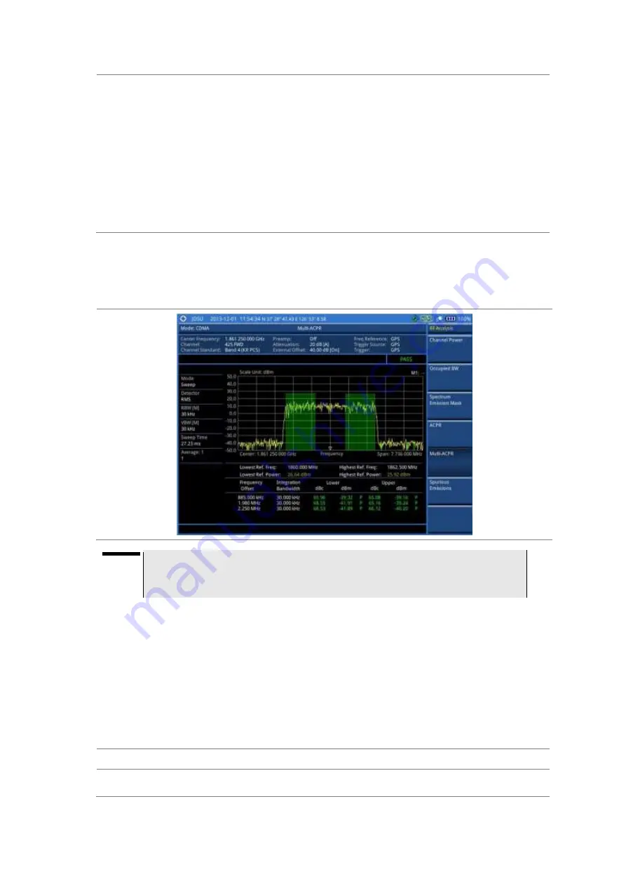 JDS Uniphase CellAdvisor JD780A Series User Manual Download Page 345