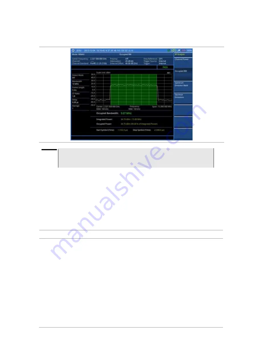 JDS Uniphase CellAdvisor JD780A Series User Manual Download Page 466