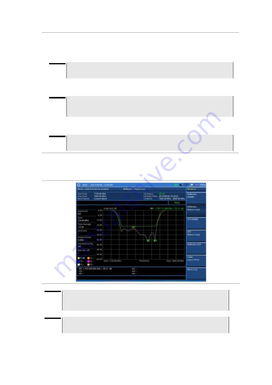 JDS Uniphase CellAdvisor JD780A Series User Manual Download Page 503