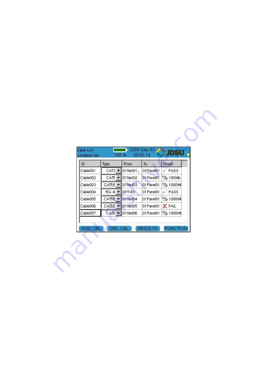 JDS Uniphase ValidatorPRO-NT, Cu Скачать руководство пользователя страница 42