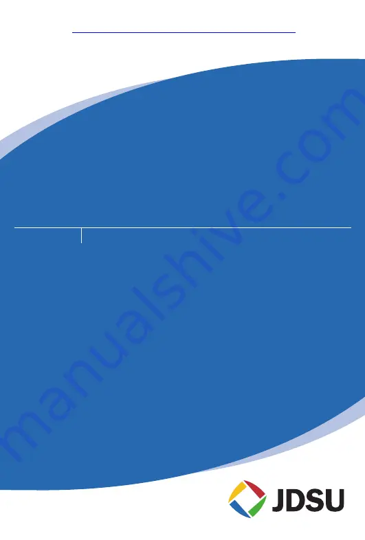 JDS Uniphase Wavetek DSAM-3500B Quick Start Manual Download Page 1