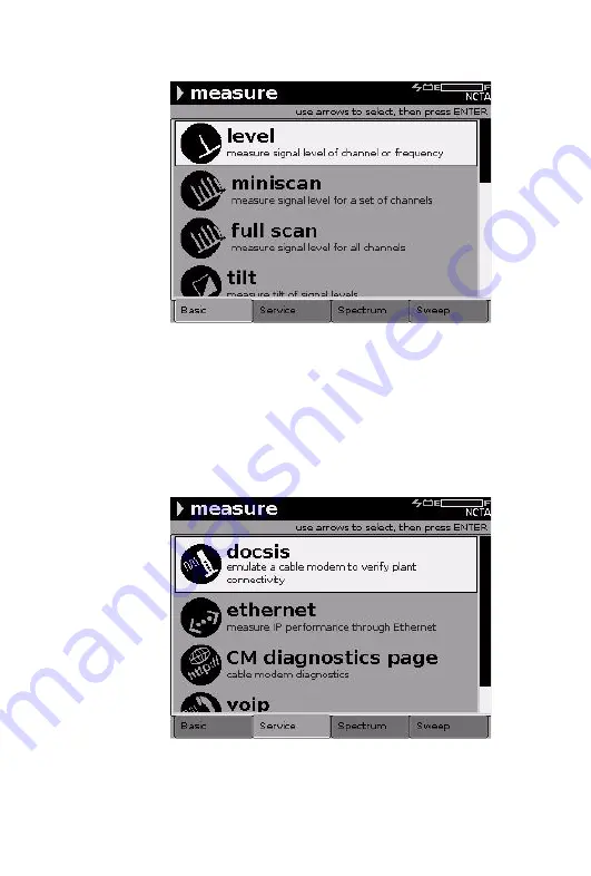 JDS Uniphase Wavetek DSAM-3500B Quick Start Manual Download Page 46