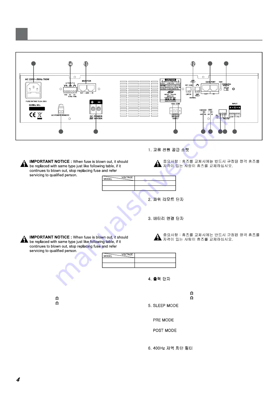 Jedia JDA-250 Operating Instructions Manual Download Page 6