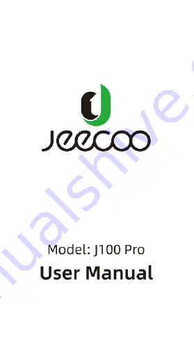 Jeecoo J100 PRO Скачать руководство пользователя страница 1