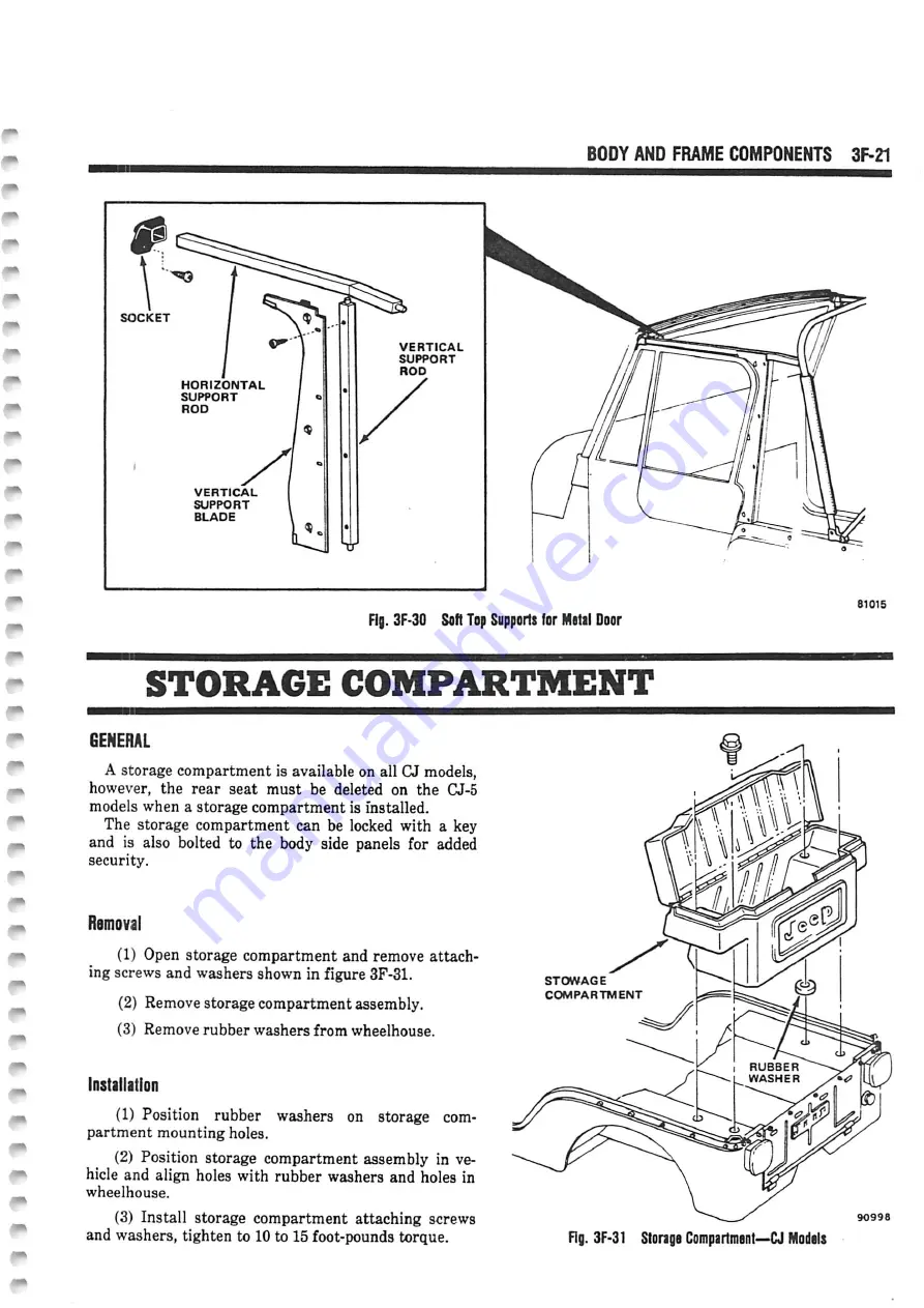 Jeep Cherokee 16 1982 Technical & Service Manual Download Page 1071