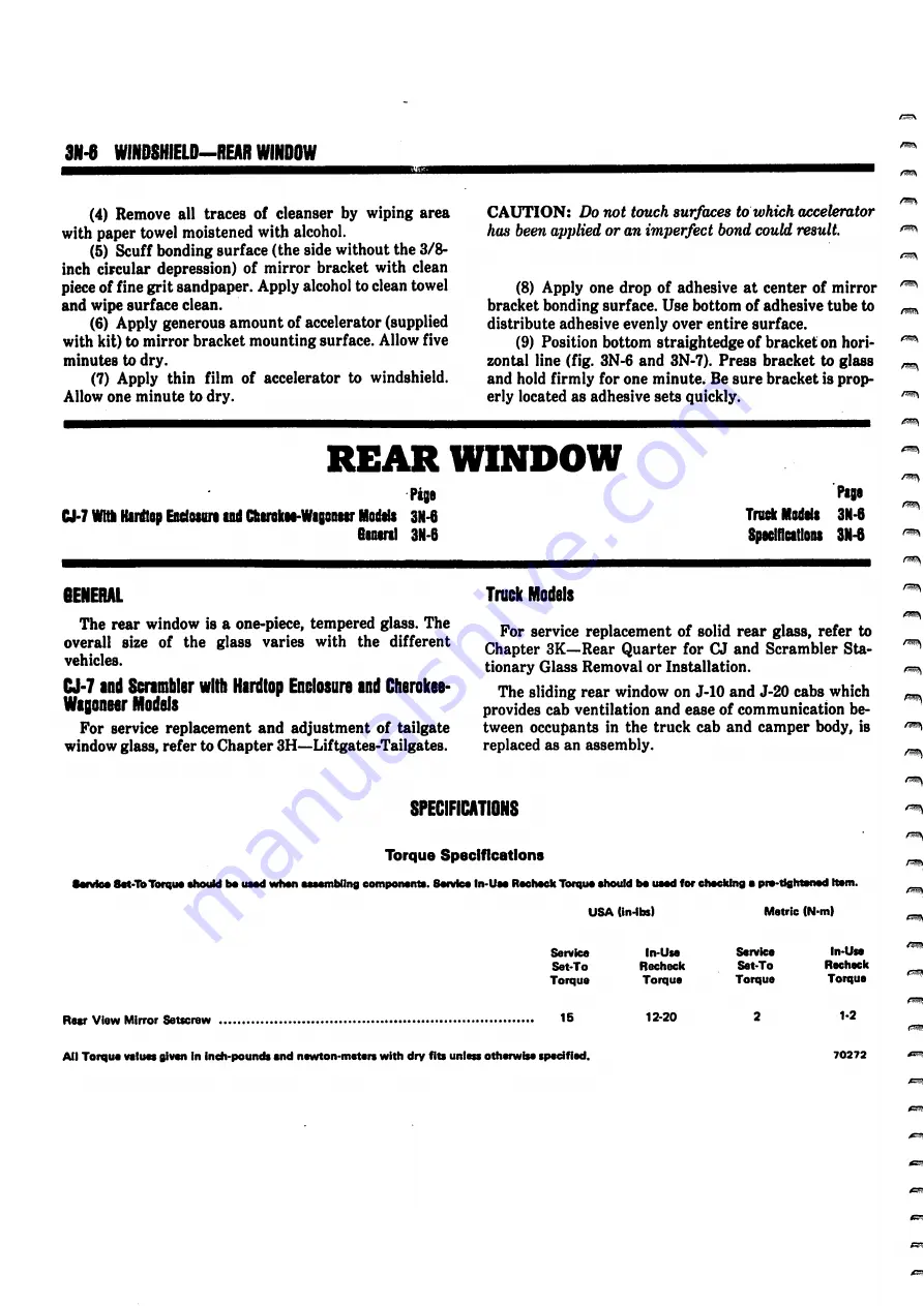 Jeep Cherokee 16 1982 Technical & Service Manual Download Page 1152