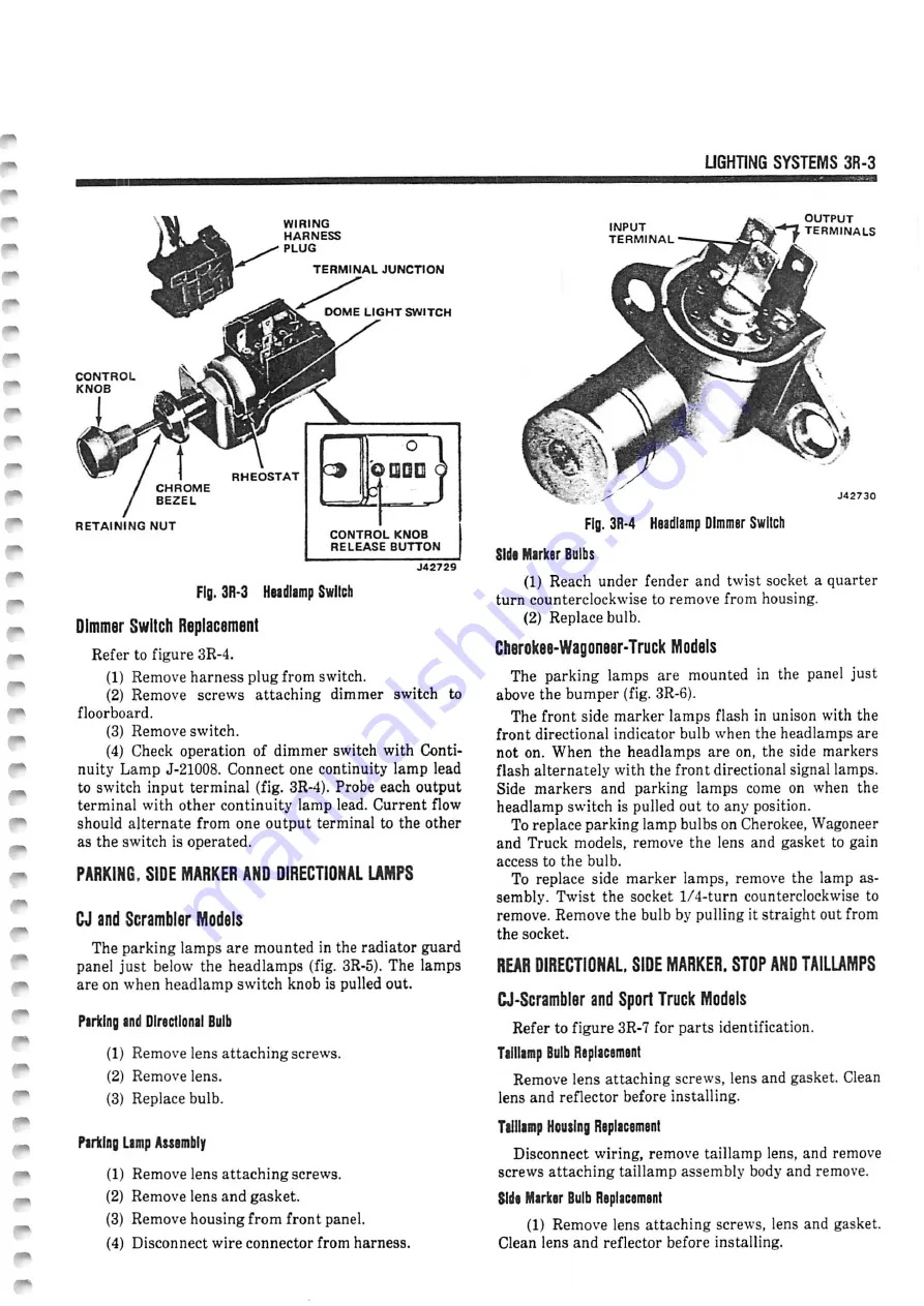 Jeep Cherokee 16 1982 Technical & Service Manual Download Page 1167