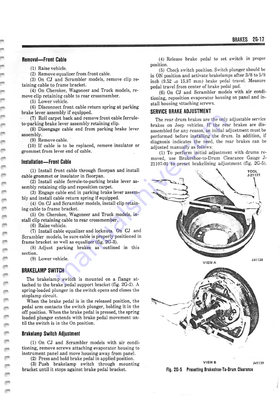 Jeep Cherokee 16 1982 Technical & Service Manual Download Page 809