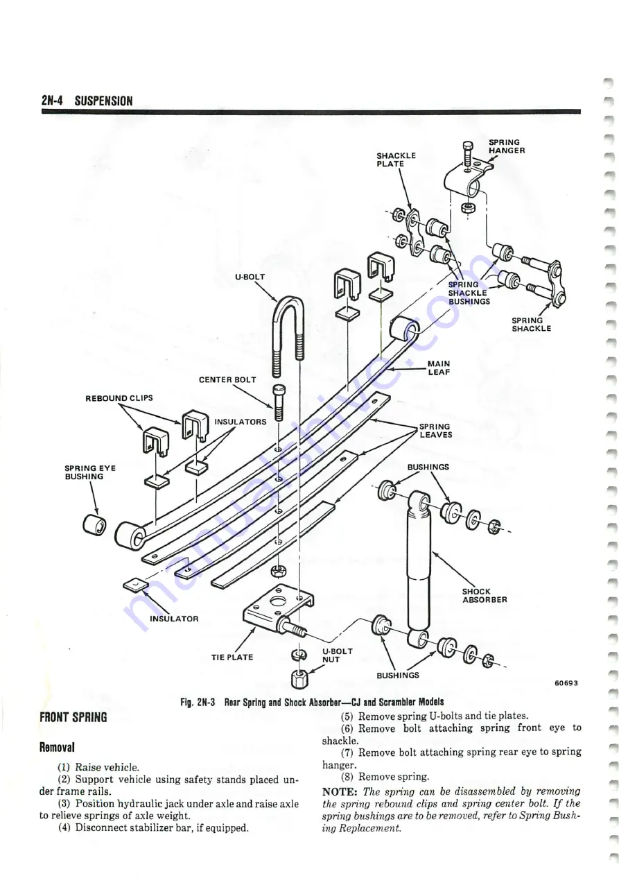 Jeep Cherokee 16 1982 Technical & Service Manual Download Page 968