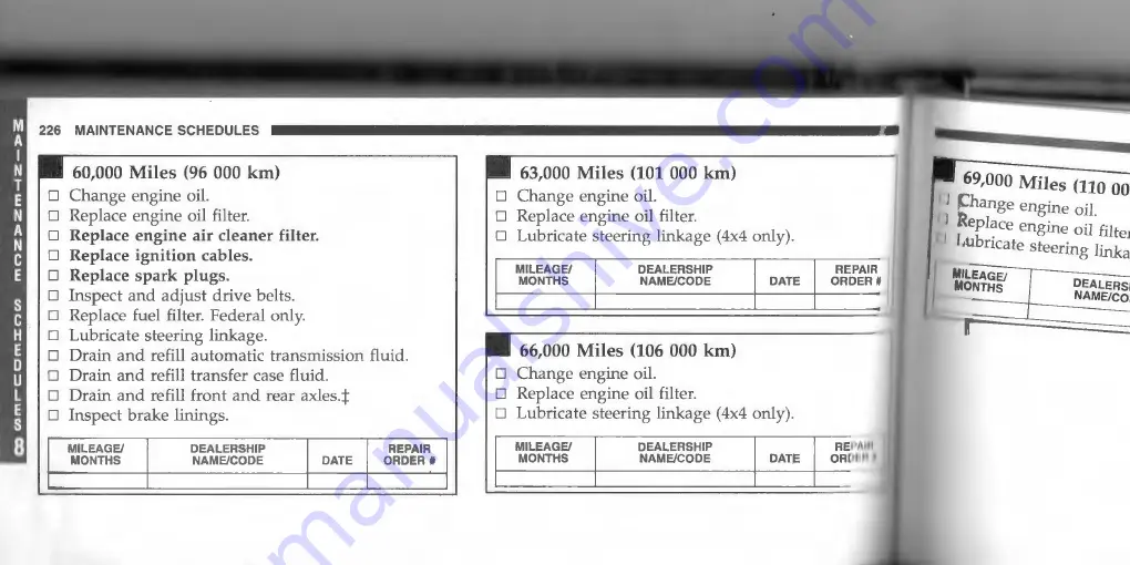 Jeep Cherokee 1996 Owner'S Manual Download Page 226