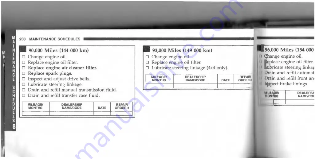 Jeep Cherokee 1996 Owner'S Manual Download Page 230