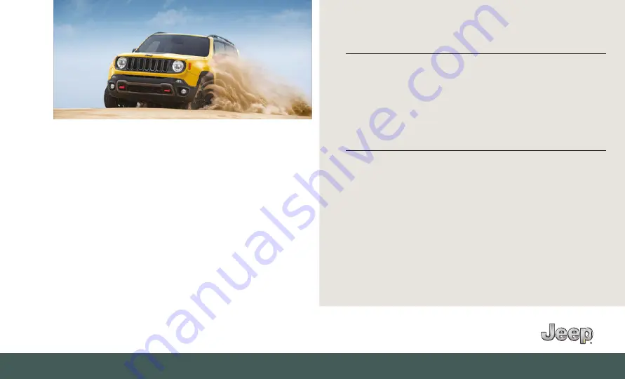 Jeep Renegade Latitude 2019 User Manual Download Page 307