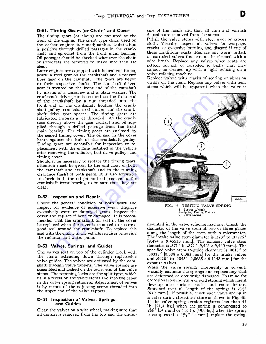 Jeep UNIVERSAL CJ-2A Service Manual Download Page 40