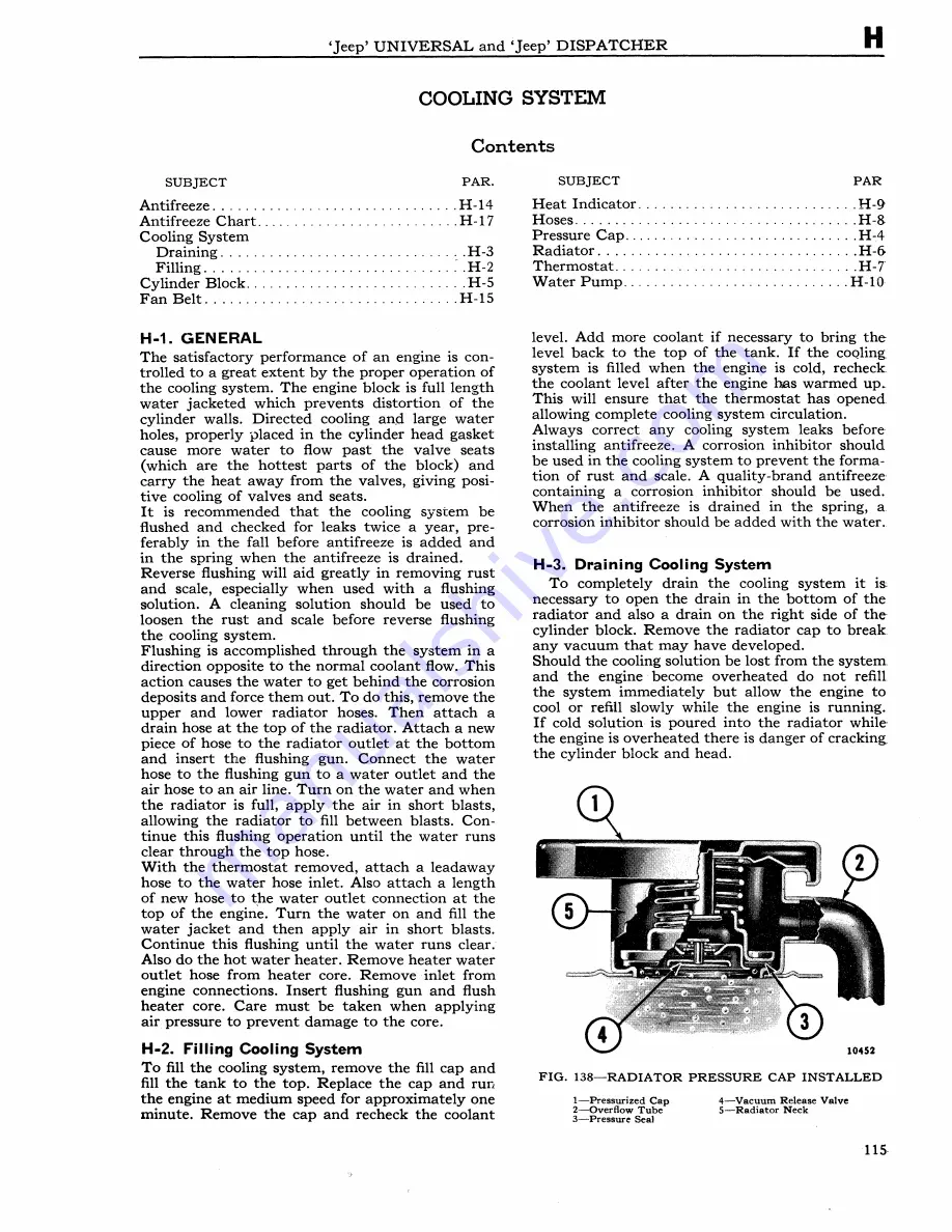 Jeep UNIVERSAL CJ-2A Service Manual Download Page 116