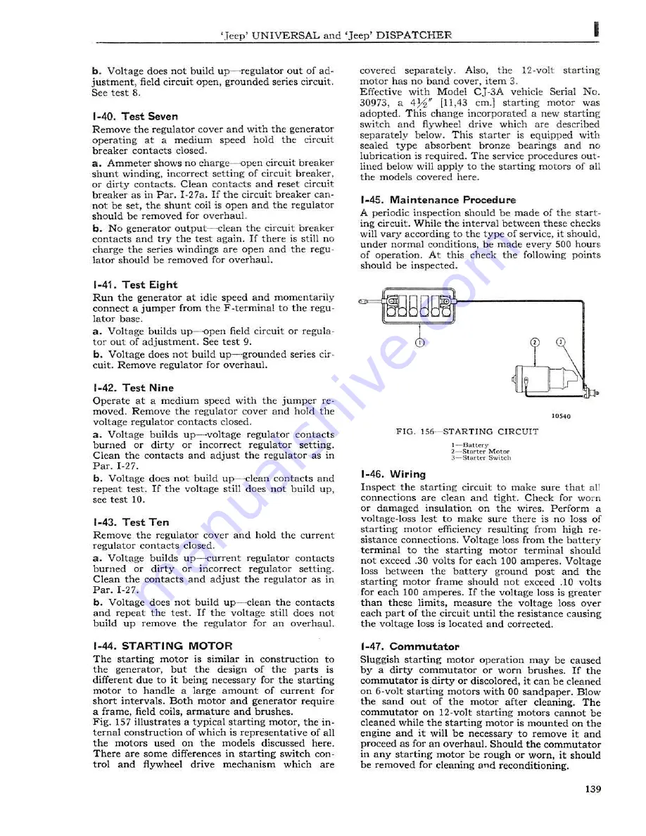 Jeep UNIVERSAL CJ-2A Service Manual Download Page 140