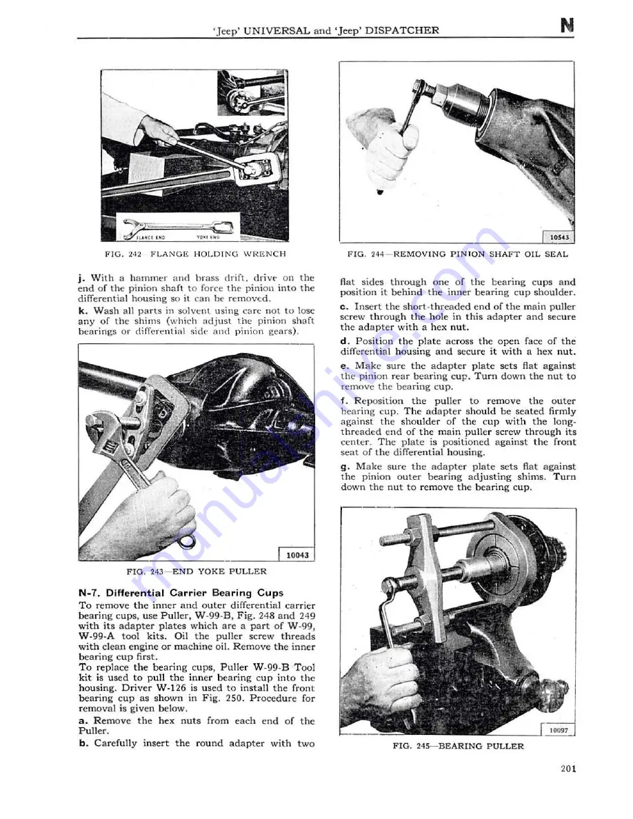 Jeep UNIVERSAL CJ-2A Service Manual Download Page 202