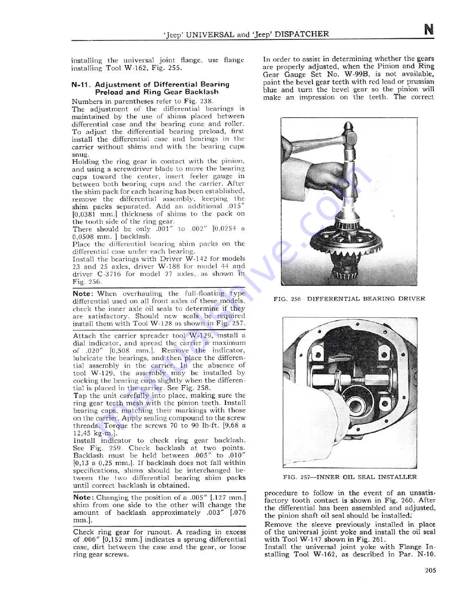 Jeep UNIVERSAL CJ-2A Service Manual Download Page 206