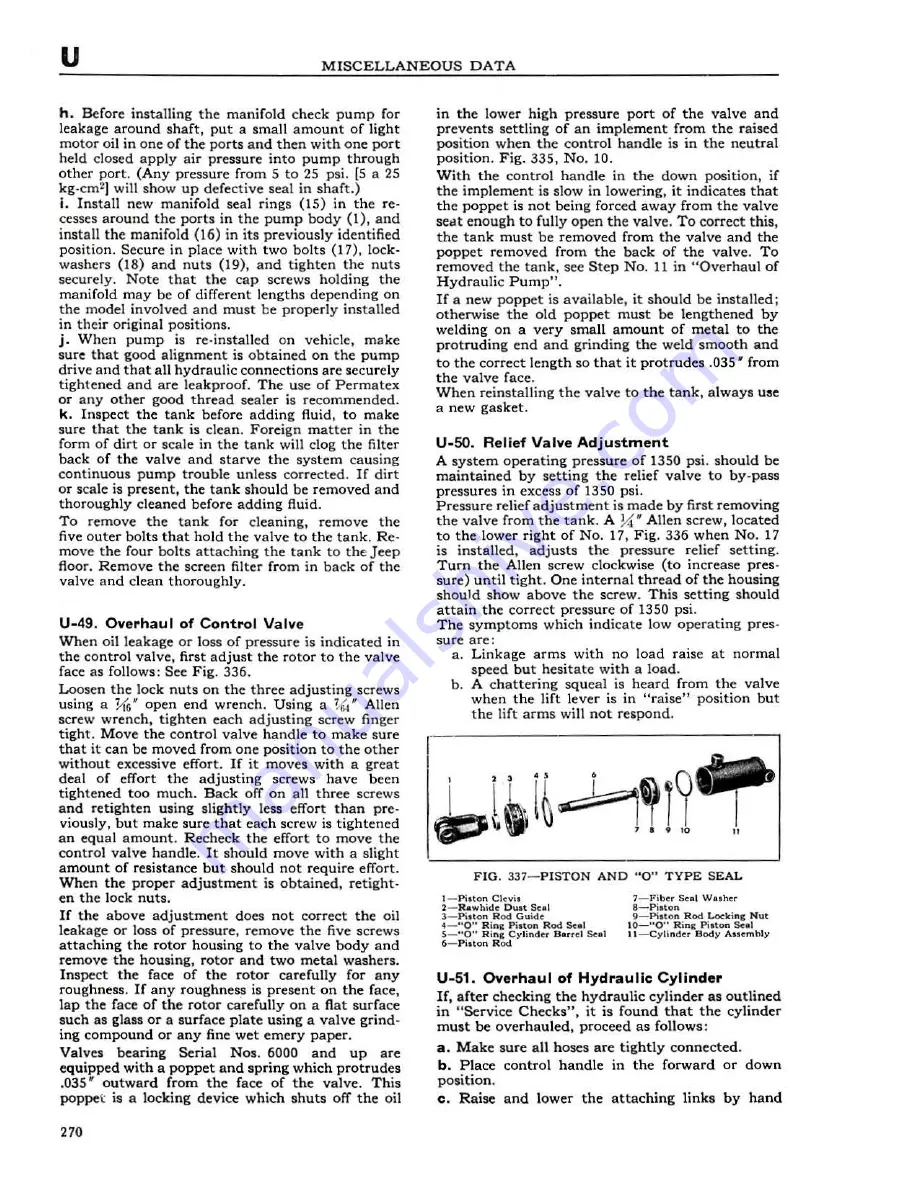 Jeep UNIVERSAL CJ-2A Service Manual Download Page 271