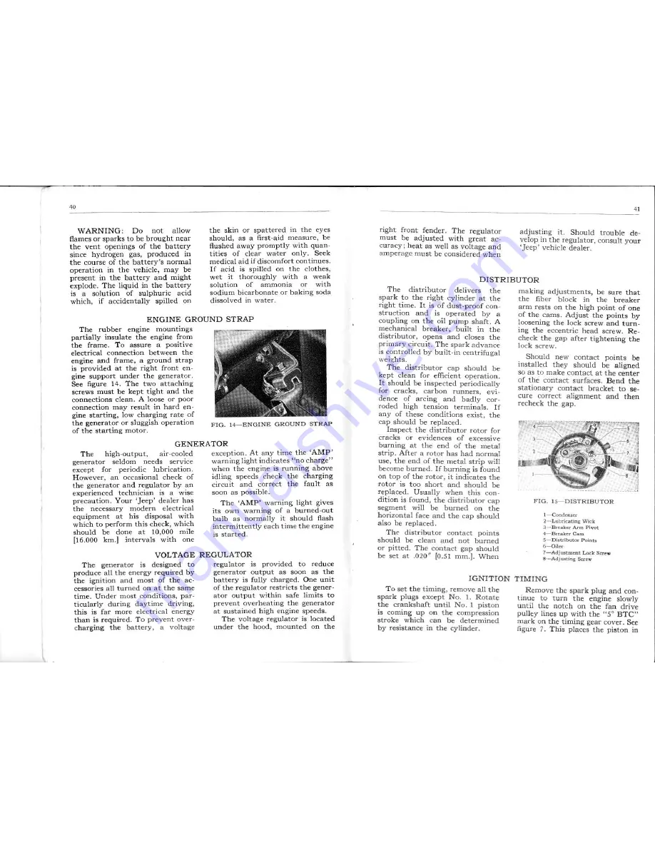 Jeep UNIVERSAL CJ-5 Owner'S Manual Download Page 21