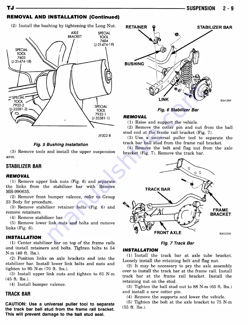 Jeep Wrangler 1997 Service Manual Download Page 35