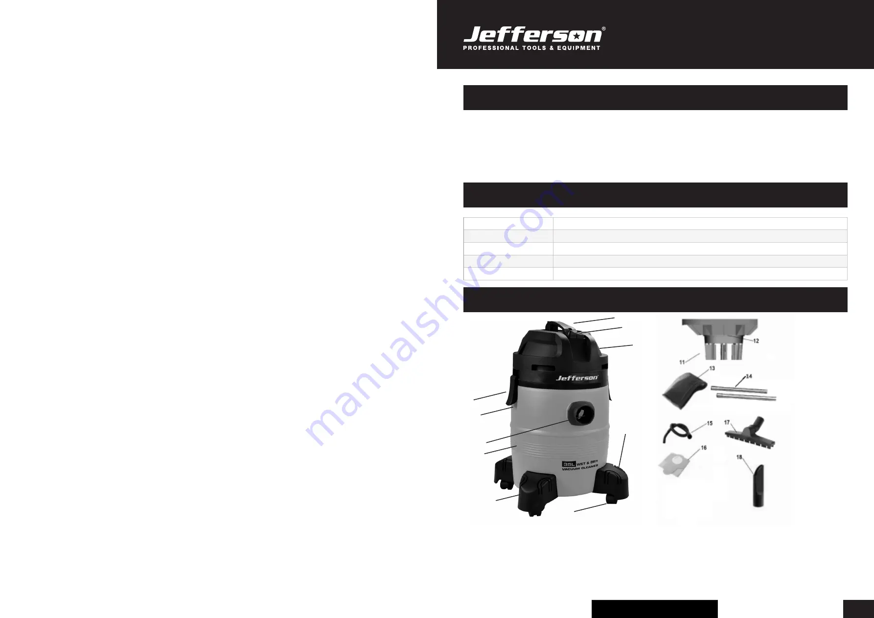 Jefferson JEFVACWD035-230 User Manual Download Page 2